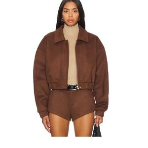 The Selene Nakedvice Brown Suede Jacket